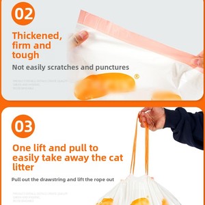 Grande lettiera intelligente per gatti 57*32CM con funzione di facile pulizia e chiusura automatica coulisse Pet immondizia per animali domestici - Product Image 3