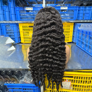 Peluca frontal de encaje HD de cabello humano, sin pegamento, rizado birmano, con cutícula alineada, para mujeres afroamericanas - Product Image 2