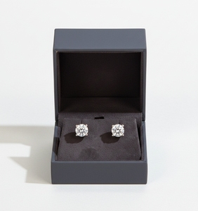 Minimalist Design Earring Hinged Box Custom Logo Branded Jewelry Packaging Case Velvet Earrings Holder Factory Wholesale Price - Product Image 6