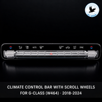 Panel Konsol Piano Black Mercedes-Benz G-Class W464 G500 G350 Baru 2018-2024 dengan 3 Tombol Pengunci Diferensial (Bolt-On)