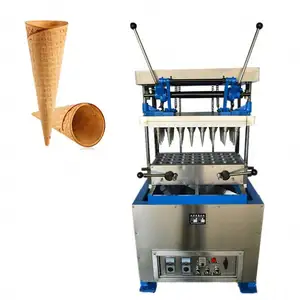 Yeni tasarım dondurma koni külah kalıp makinesi dondurma koni makinesi waffle koni makinesi üretici fiyat ile