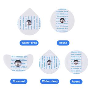Volwassen wegwerp zelfklevende <span class=keywords><strong>ECG</strong></span>/EKG schuim elektrode pad 50mm halvemaanvormig ozon desinfecterend medisch hulpmiddel CE gecertificeerd - Product Image 6