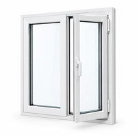 Fenêtre à battant en aluminium à pont thermique, modèles multiples personnalisés en usine, persienne moderne insonorisée, étanche et résistante au vent pour villa