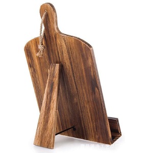 Soporte de Madera para Libros de Cocina, Madera de Paulownia Quemada, Reutilizable, para Lectura en la Cocina - Product Image 4