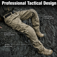 Pantalon de randonnée utilitaire pour homme, pantalon cargo extensible, robuste, pour le voyage en plein air, vêtements de travail, coupe droite, léger, résistant à l'eau