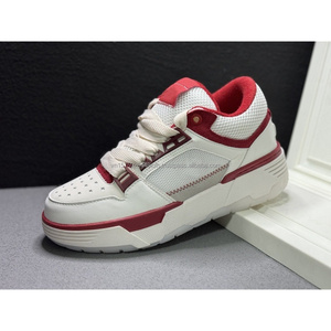 Sneakers Chunky de Luxe pour Hommes, Chaussures Blanches en Maille à Lacets, Plateforme Respirante, Bout Rond, Semelle en Caoutchouc - Product Image 2