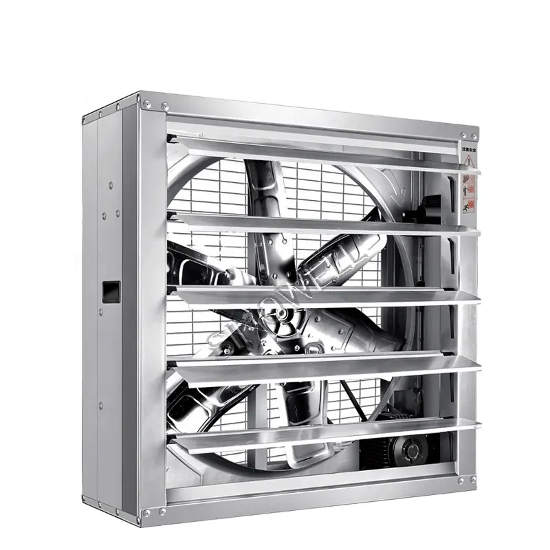 Yüksek kaliteli ürün hava hava fanı sera 250W güneş enerjili büyük ölçekli egzoz fanı alüminyum ticari fan