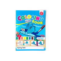 Livres de coloriage design OEM avec palette de peinture Animaux Fruits Trafic océanique Jouets éducatifs pour bébés de 3 ans et plus Livres à dessiner