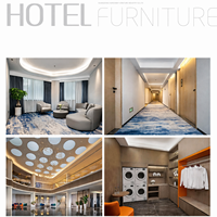 Service clé en main : mobilier de salon haut de gamme pour hall d'hôtel, canapé incurvé, fauteuils d'appoint, tables basses rondes pour les zones de réception