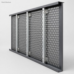 Revêtement de façade en aluminium perforé pour mur-rideau, panneau mural extérieur, enveloppe de bâtiment personnalisée - Product Image 2