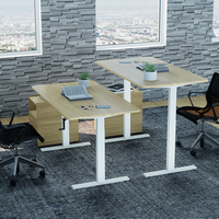 Meubles de bureau à domicile Bureau de bureau manuel Table à hauteur réglable Bureaux d'ordinateur debout pour ordinateur portable