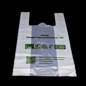 Bolsa de Camiseta Económica 100% Biodegradable y Compostable en Paquete - Product Image 4
