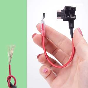 Utilisation pour les voitures 12V-24V Profil bas Add-a-Circuit Fusible Tap, Miniature Piggy Back Blade Fusible Holder avec faisceau de câbles - Product Image 3