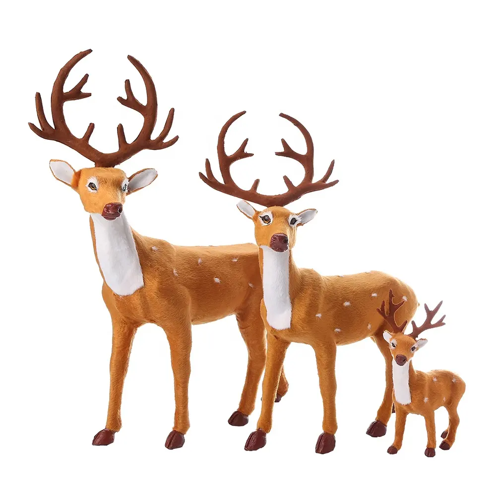 Artificiale Elk 50 centimetri Renna Decorazioni di natale Renna Decorazione Da Tavolo Regalo Di Natale Cervo All'aperto