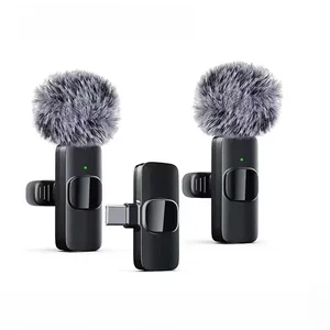 Jumon ไมโครโฟนคอปกไร้สายโทรศัพท์มือถืออุปกรณ์ถ่ายทอดสดปลอกคอไมโครโฟนขนาดเล็กไร้สายกลางแจ้งถ่ายทอดสด - Product Image 5