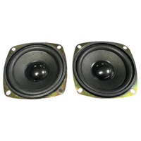 JL JL-27 Altavoz Subwoofer de 3 Pulgadas (77mm) y 20W, 4 Ohmios, Alta Calidad, Imán Grande, Magnético Externo, Cuadrado, de Rango Completo