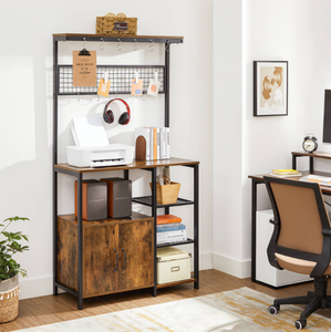 Étagère de cuisine pour boulanger, café, bar, étagère de rangement de cuisine avec 10 crochets <span class=keywords><strong>et</strong></span> armoire - Product Image 6