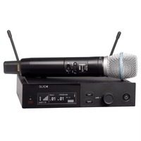 Système de microphone sans fil UHF SLXD4 SLXD24 SLX BETA87A KSM8 KSM9 KSM11 avec synchronisation de fréquence infrarouge, réduction du bruit, léger