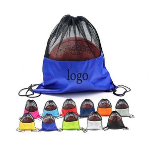 Portable Oxford <b>Drawstring</b> <b>Backpack</b> Outdoor Sports Mesh Breathable Bag Unique Items Bag With Custom Advertising Gift - Product Image 1