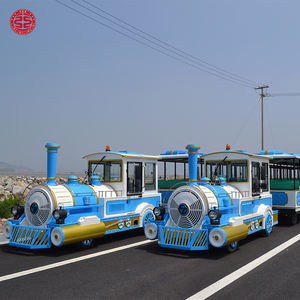 Parque <span class=keywords><strong>de</strong></span> atracciones Paseos turísticos Paseo para niños Mini centro comercial <span class=keywords><strong>Tren</strong></span> eléctrico sin rieles - Product Image 4