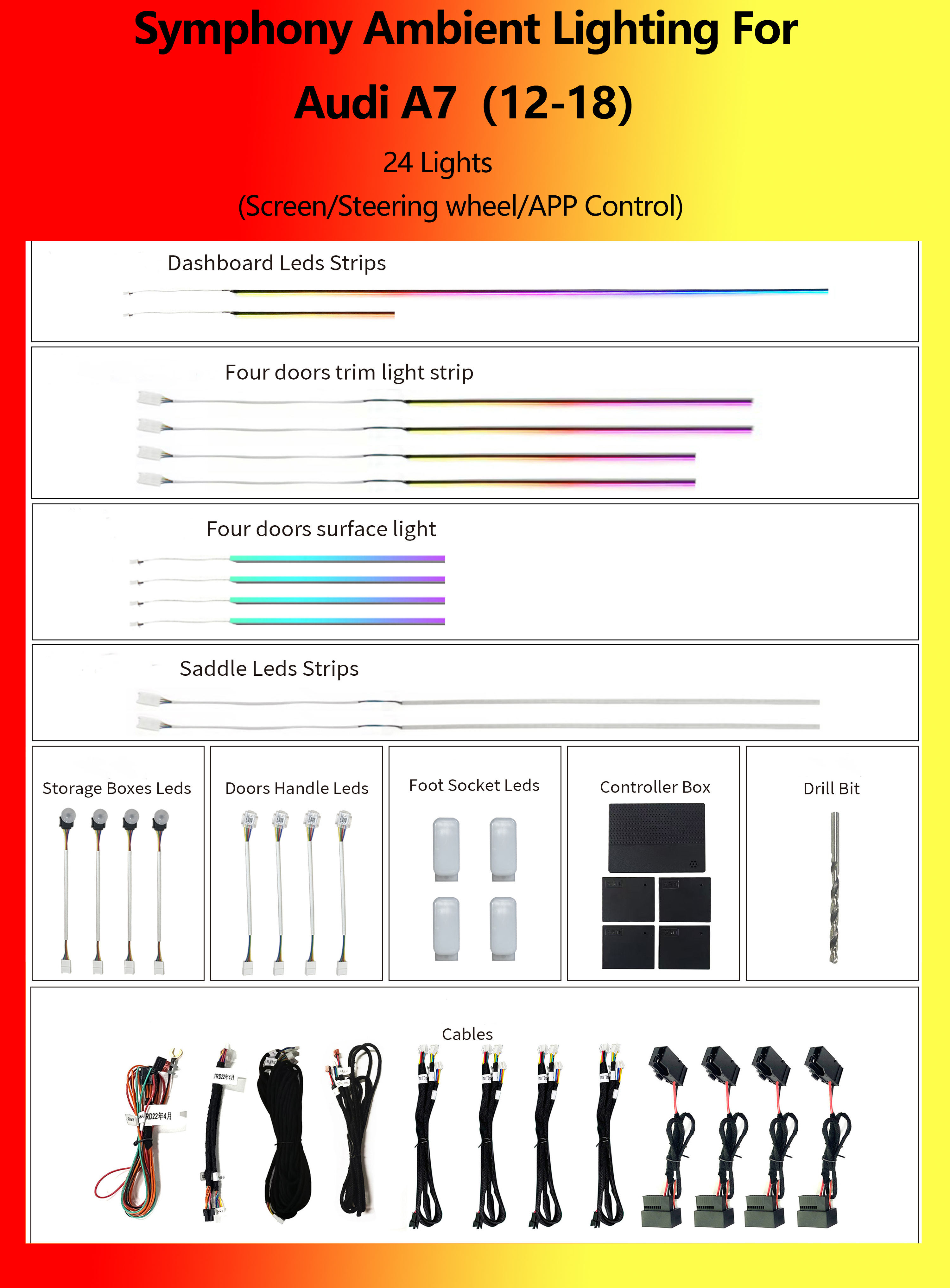Audi A7 Symphonie 24 Lumières