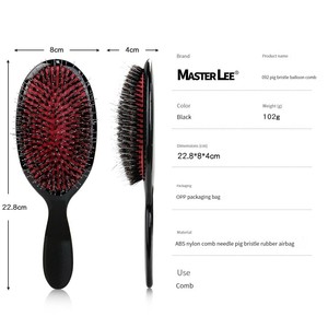 Rivate Label Hard Medium, spazzola per capelli spazzola per setole <span class=keywords><strong>di</strong></span> cinghiale <span class=keywords><strong>di</strong></span> <span class=keywords><strong>maiale</strong></span> spazzola per capelli parrucca districante estensioni dei capelli cuscino spazzola per Paddle/ - Product Image 4