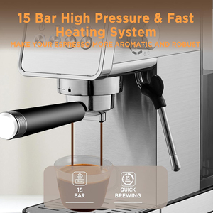 <span class=keywords><strong>Machine</strong></span> à café expresso <span class=keywords><strong>compacte</strong></span> avec fonction cappuccino, usage domestique, design italien, pompe 20 bars, système de mousseur à lait - Product Image 2