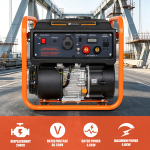 TKH5500i Hot Sale Customization 240cc Welding Power <b>Generation</b> Integrated Machine Fuel <b>Gasoline</b> 4000W Manual Start 7L Fuel Tank - Product Image 5