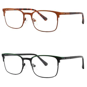 最新のステンレス鋼キッズアイウェア180度メタルスプリングヒンジ付き光学メガネ2024最高品質のメガネ