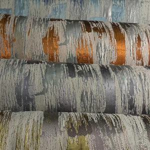 Tenda Jacquard Extra lunga grigio-arancio <span class=keywords><strong>Beige</strong></span> con motivo floreale damascato con motivo floreale Grommet Top black-out isolato personalizzabile - Product Image 5