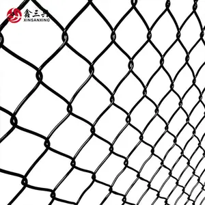 PVC coated 1x1 wire mesh fencing chain link fence tension wire for chain link fence