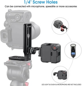 Support de caméra vertical et horizontal en aluminium, plaque de fixation rapide pour trépied, compatible avec les appareils photo reflex numériques, DJI RSC2, RS2, Zhiyun Weebill. - Product Image 2