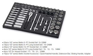 Armoire de réparation automobile de luxe durable Kit de chariot à outils mécanique Valise à roulettes - Product Image 2