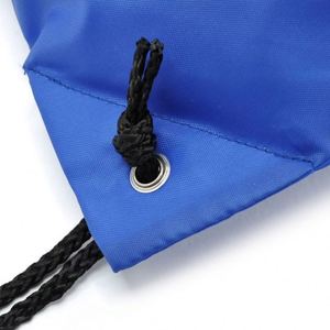 Custom Made Logo Waterproof Unisex <b>Drawstring</b> <b>Backpack</b> Chain Strap 23L Capacity Black 210D Polyester Beach Theme Allright Brand - Product Image 3