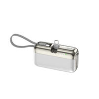 Batterie externe portable avec câble intégré, écran LED, charge rapide, grande capacité