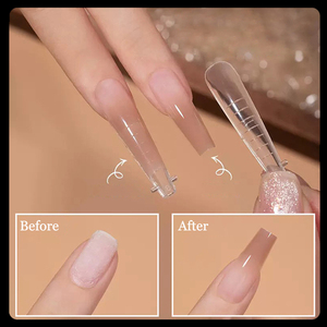 Formes doubles transparentes pour ongles, couverture complète, pour extension rapide en gel UV, outil de manucure DIY - Product Image 3