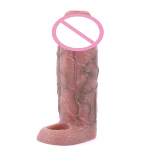 SXXY Open-end Hollow <b>Dildo</b> Realistic Penis Sleeves Liquid Silicone Sheath Cock Extender Penis Sleeves Sex Toys for Couples - Product Image 6