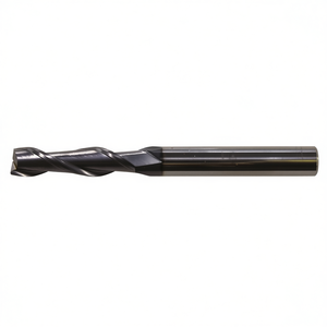 Fresa de metal de carburo sólido Ttake Standard Ta1401 con recubrimiento Nano TiAln, hélice de 30 grados, serie larga, 2 filos - Product Image 2