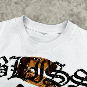 Maglietta estiva con stampa Streetwear t-Shirt personalizzata con strass <span class=keywords><strong>e</strong></span> senza maniche con grafica oversize canottiere da <span class=keywords><strong>uomo</strong></span> in cotone - Product Image 3