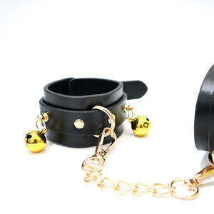 BDSMボンデージキッズ女性用女の子PUレザーベル付き手錠カップル拘束セックスおもちゃトレーニングセクシー製品セット中国 - Product Image 2