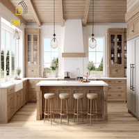 CBMMart Armoires de cuisine de luxe en bois naturel Designs Cuisine Cabinetry Comptoirs en quartz Armoire de cuisine moderne