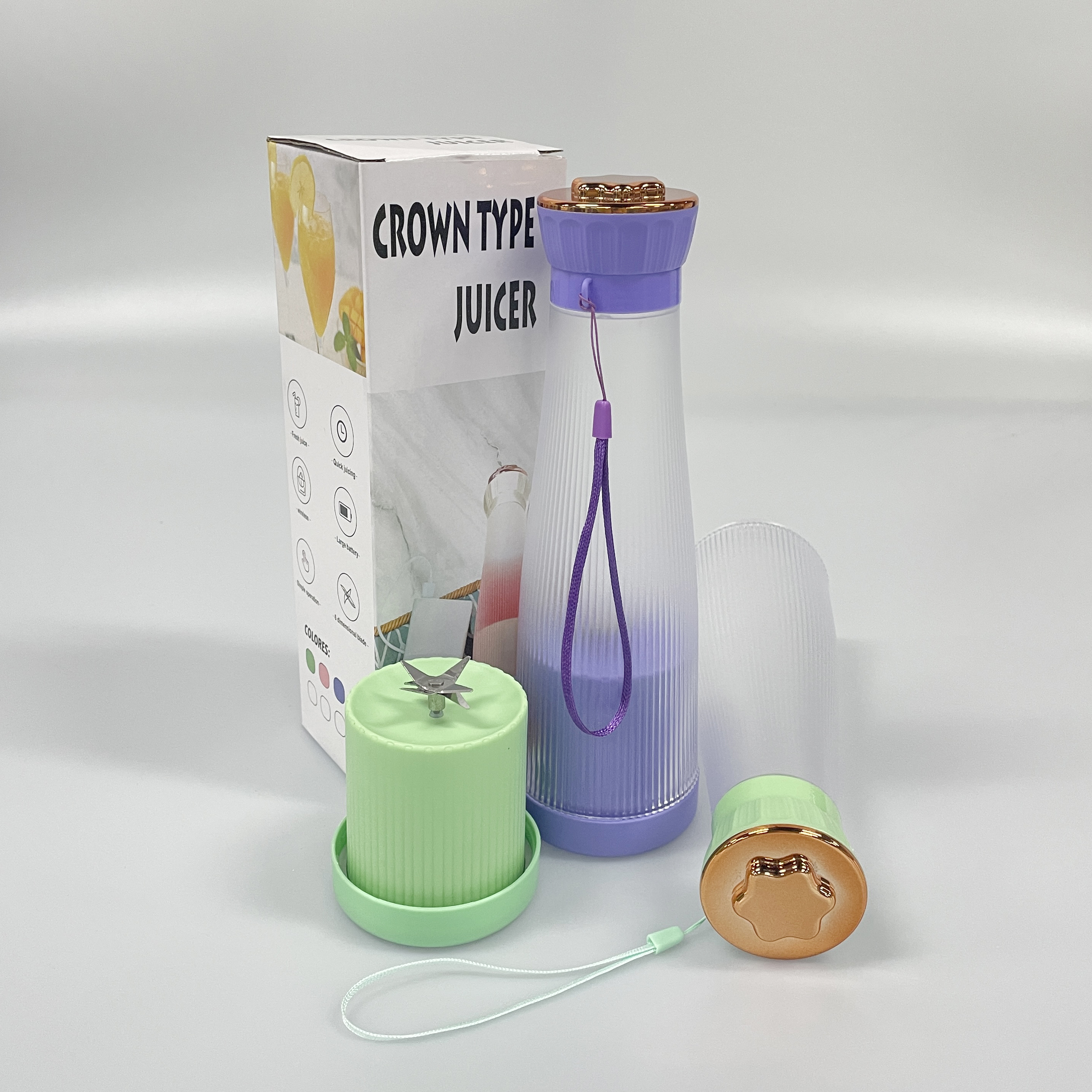 Мини-блендер для приготовления свежего сока, 400 мл