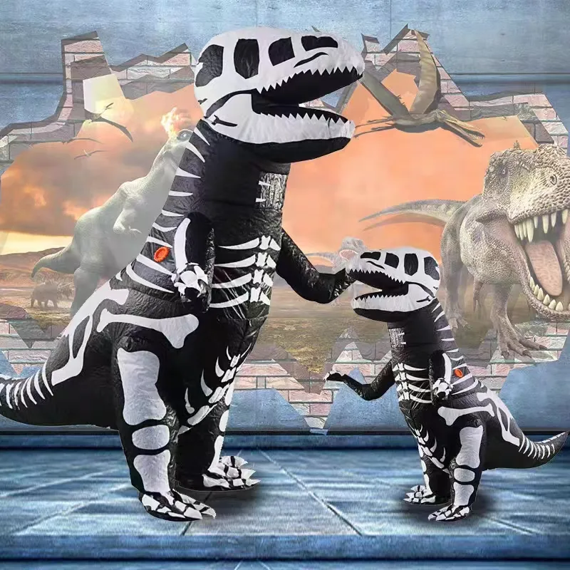 Popular Halloween disfraz de dinosaurio cosplay performance costume disfraz inflable with air pump inflatable dinosaur costume