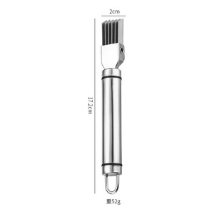 Stainless Steel Scallion <b>Cutter</b> 17.2cm Length 52g Weight Garlic Ginger Slicer Kitchen Tool - Product Image 1