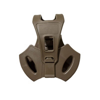 Pochette Molle noire étanche en plastique/nylon à 3 emplacements pour holster tactique extérieur à dégagement rapide, grossissement 8X, portable