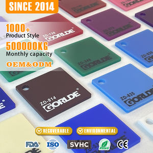 GORLDE Atacado de Chapas de Acrílico Coloridas de Alta Brilho e Espessura Personalizada para Sinalização Publicitária com Luz LED - Product Image 1