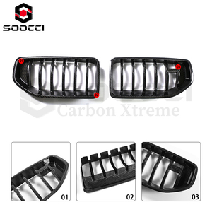 กระจัง<span class=keywords><strong>หน้า</strong></span>คาร์บอนไฟเบอร์แบบแห้งสไตล์ AD สำหรับ BMW M2 G87 Coupe แบบสองช่อง พร้อมสปอยเลอร์<span class=keywords><strong>กันชน</strong></span><span class=keywords><strong>หน้า</strong></span>  แผงกระจังหน้า  ตัวแยกอากาศ  และกรอบตกแต่ง - Product Image 2