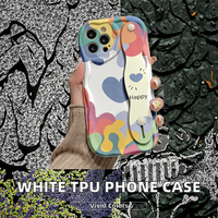 Coque de téléphone iExplore en TPU blanc avec impression UV personnalisée de dessins animés et support de téléphone pour 17 promax pour S26 Ultra
