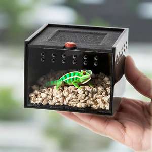 Pet ev besleme kutusu istiflenebilir küçük kertenkele örümcek çit, tarama kafes, küçük tarama Pet malzemeleri toptan - Product Image 1