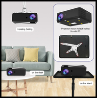 Projecteur intelligent Android P3 1080P Optique Décodage 4K Haute luminosité Connectivité WiFi Correction trapézoïdale manuelle Portable